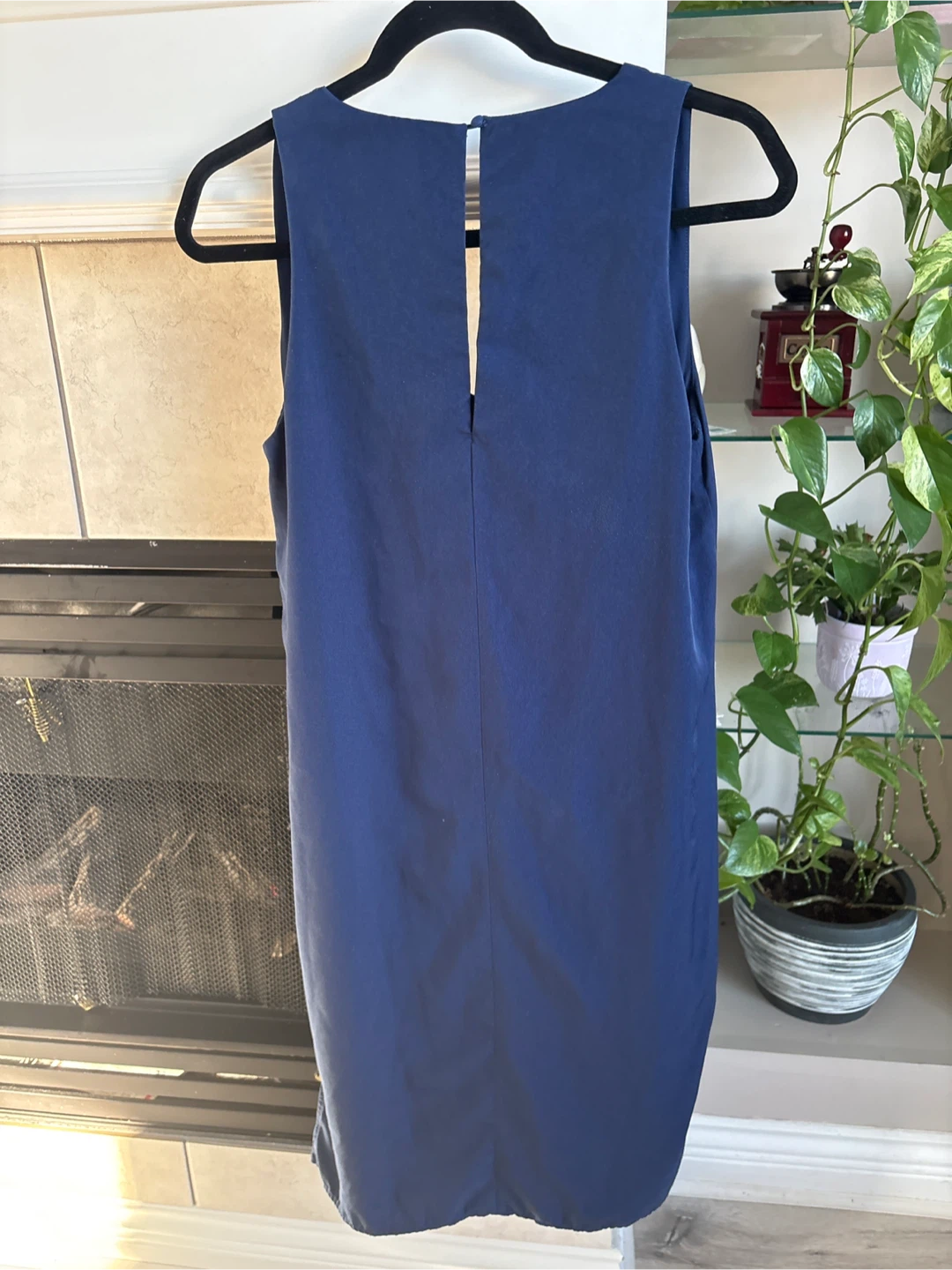 ICONE Navy V-Neck Sleeveless Dress - photo 3