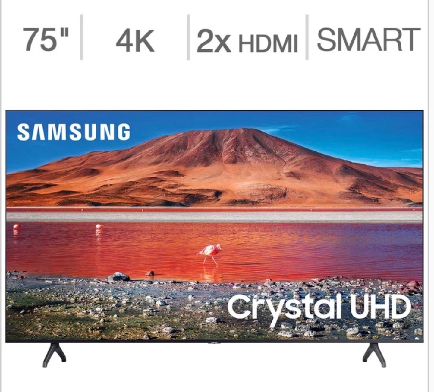 Samsung Crystal UHD 7 Series Tu700d 75 Inch 4K Smart TV