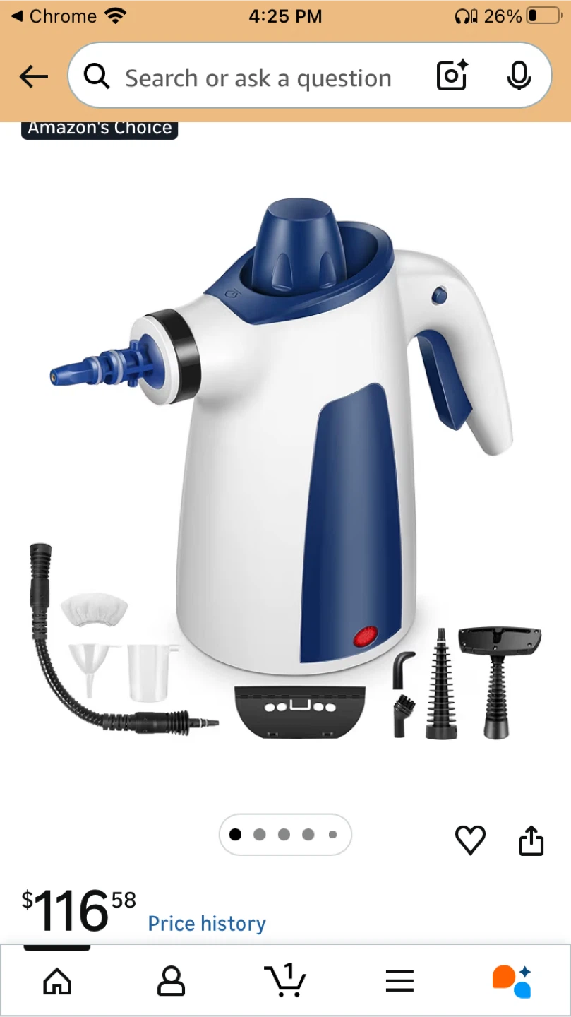 Handheld Steam Cleaner with Accessories - photo 2