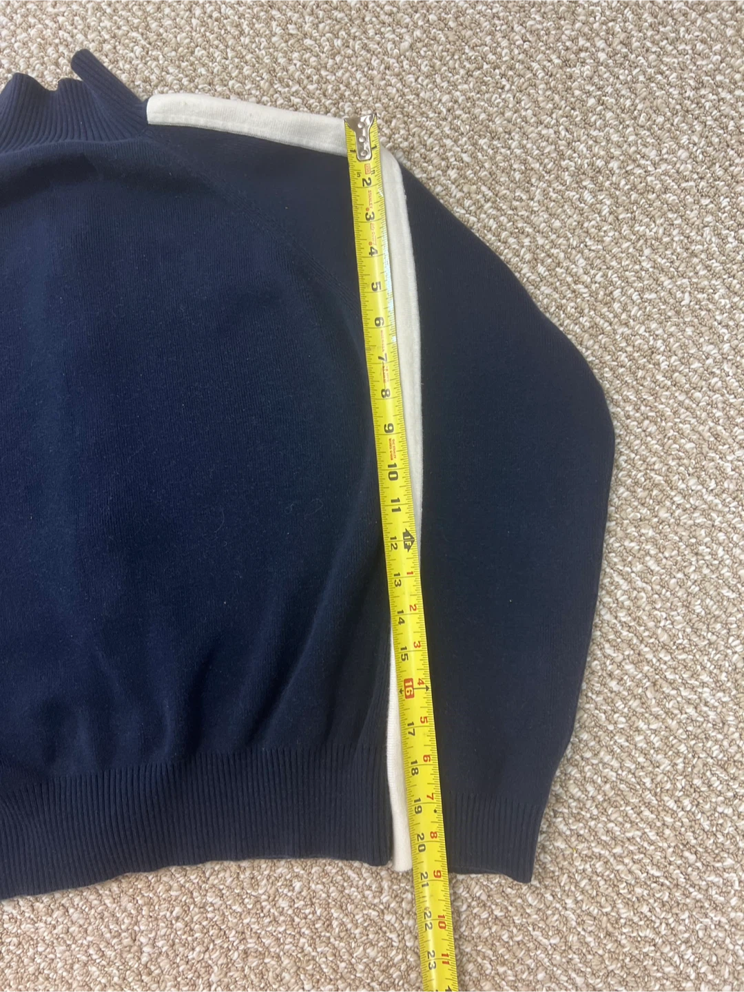 Nautica Jeans Company Full Zip Sweater - Navy/White - XL - photo 4
