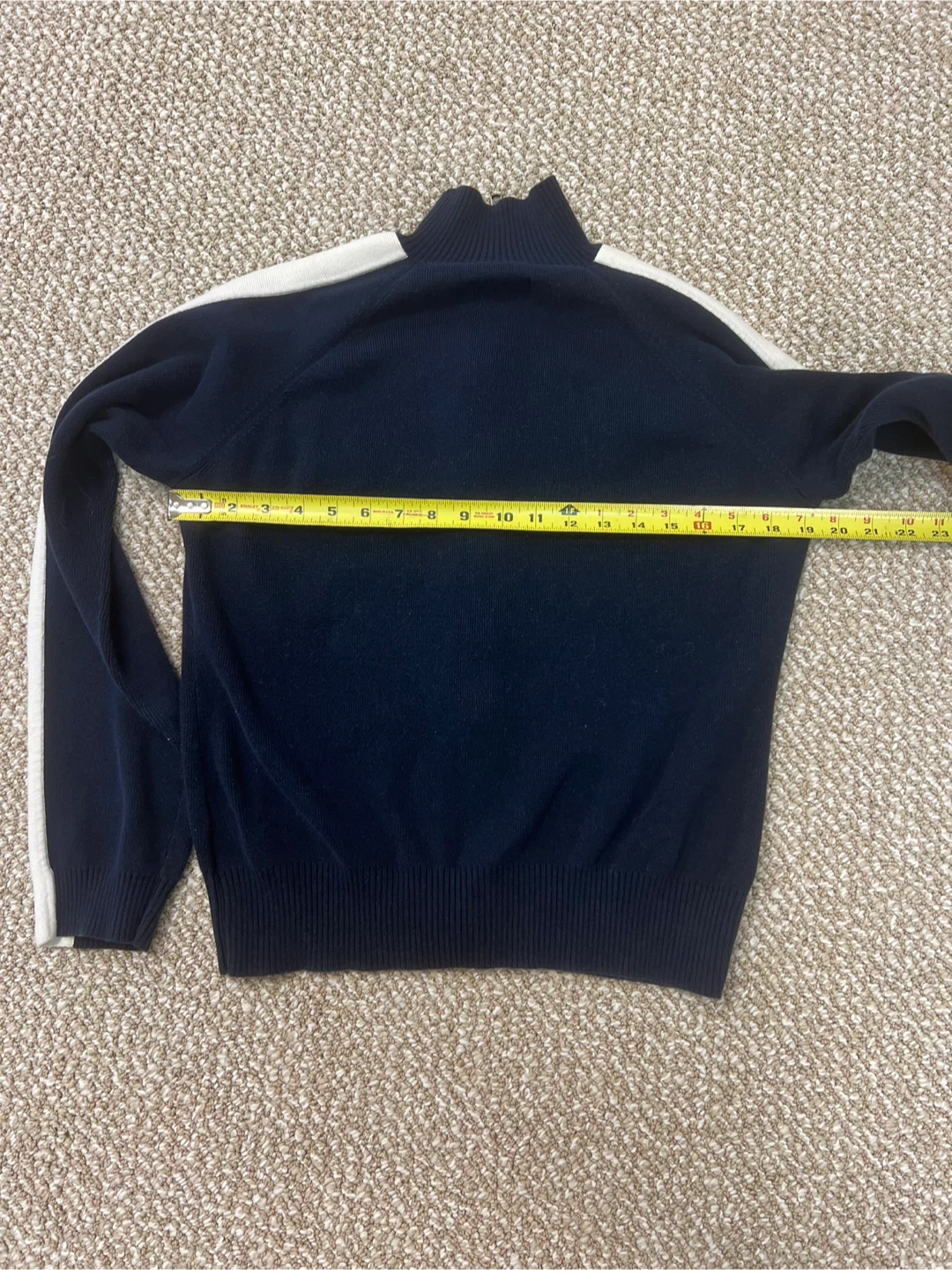 Nautica Jeans Company Full Zip Sweater - Navy/White - XL - photo 3
