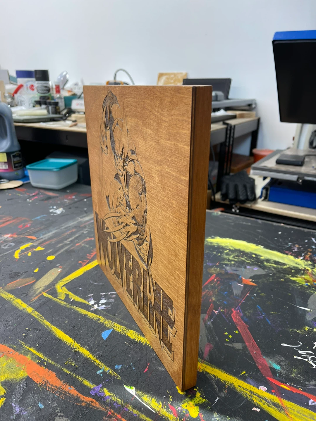 Wolverine Wood Engraving Art - photo 3