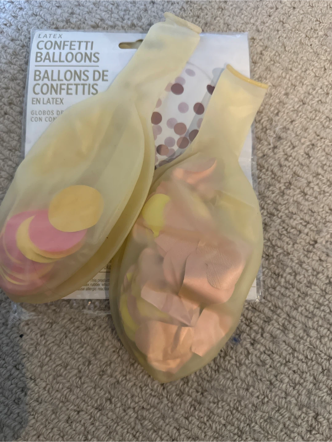 Latex Confetti Balloons two big size