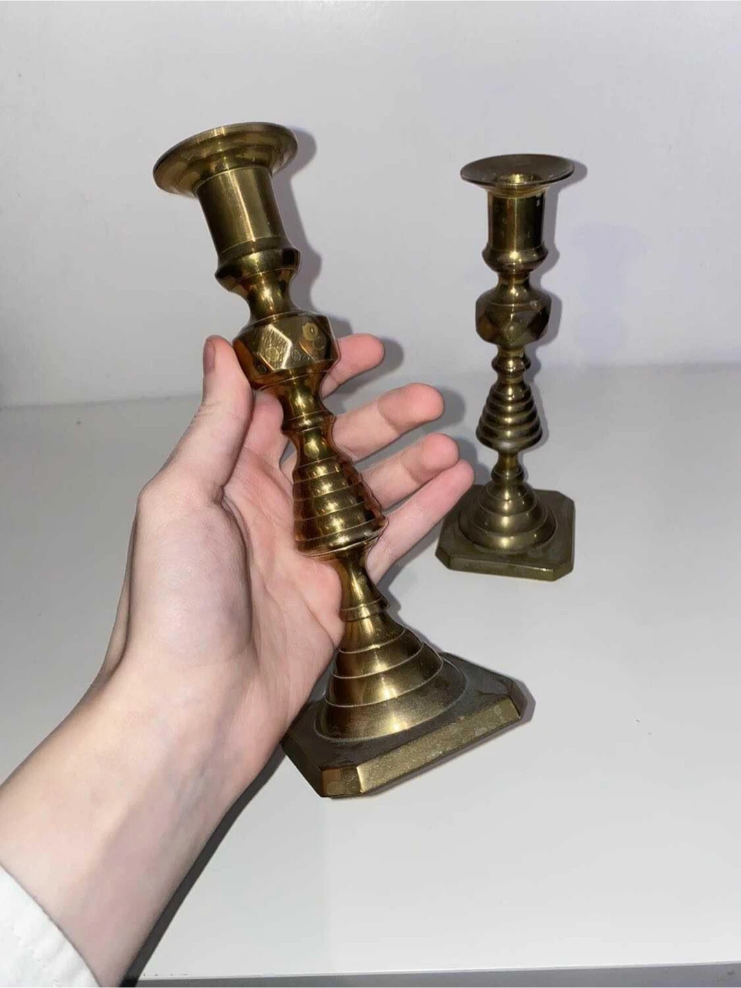 Vintage Brass Candle Holder - photo 3