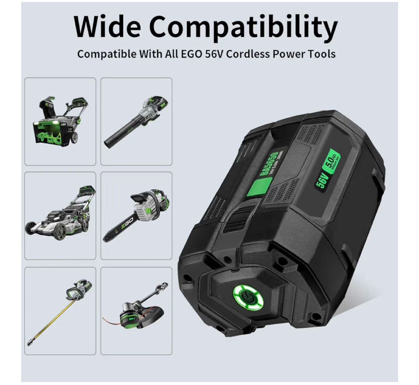 EGO 56V 5.0Ah Lithium-Ion Battery - photo 3