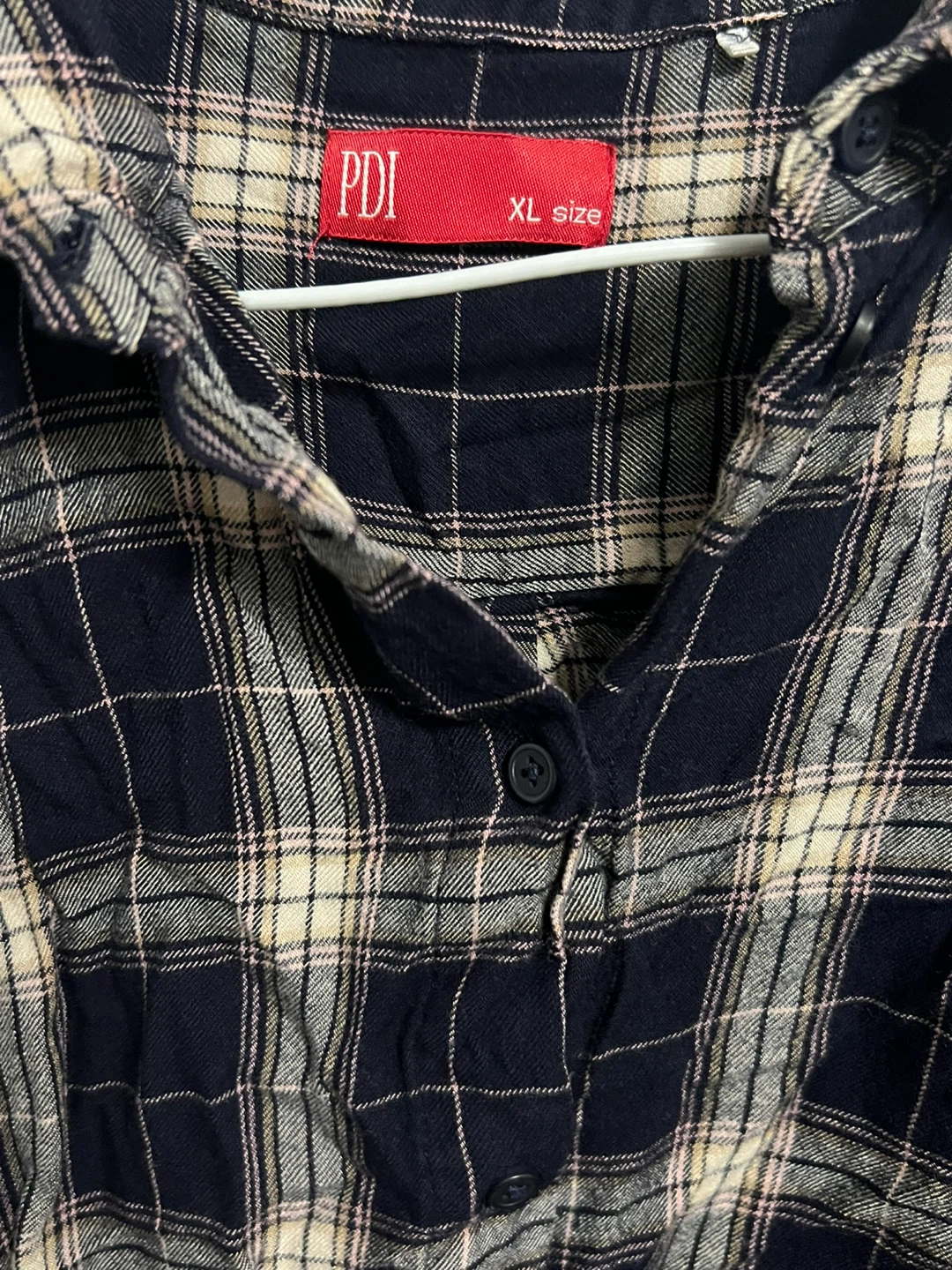PDI Plaid Flannel Shirt XL
