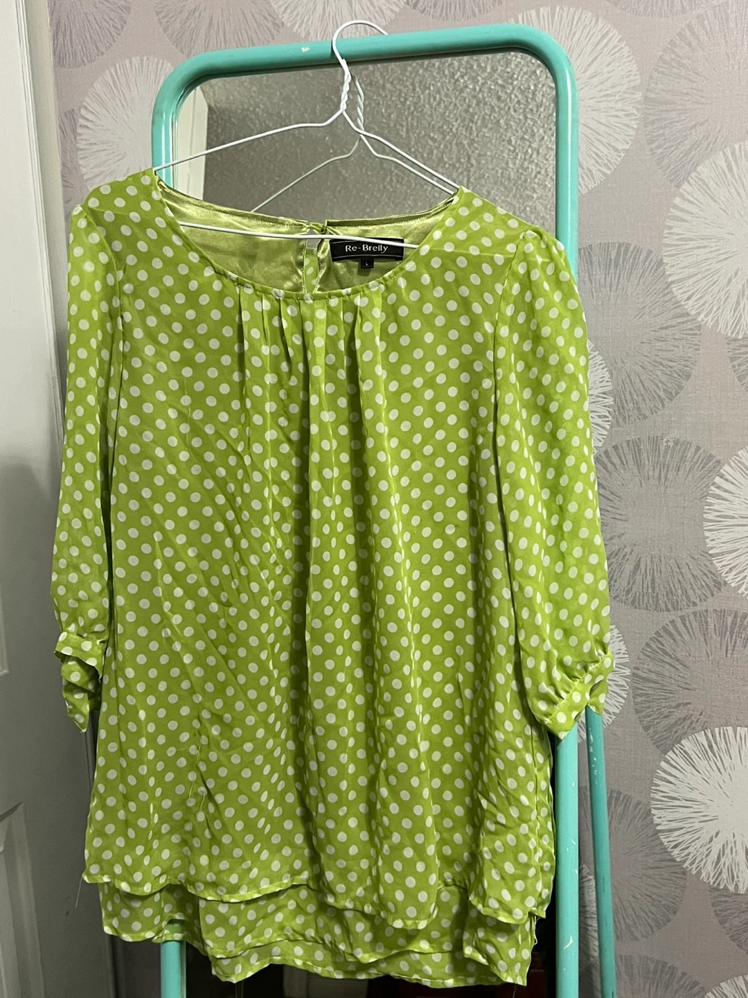 Re-Breilly Polka Dot Blouse - Size L