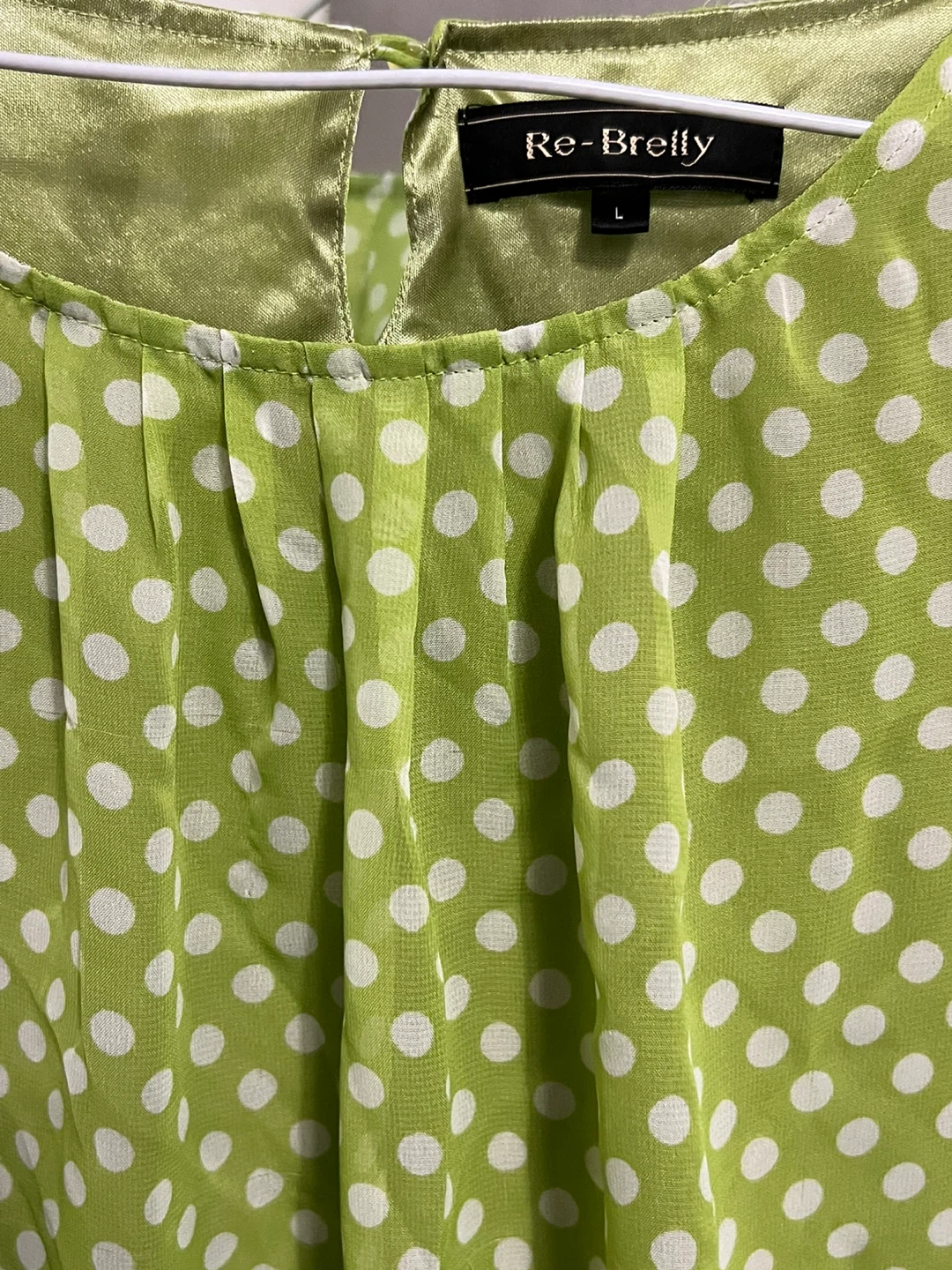 Re-Breilly Polka Dot Blouse - Size L - photo 2
