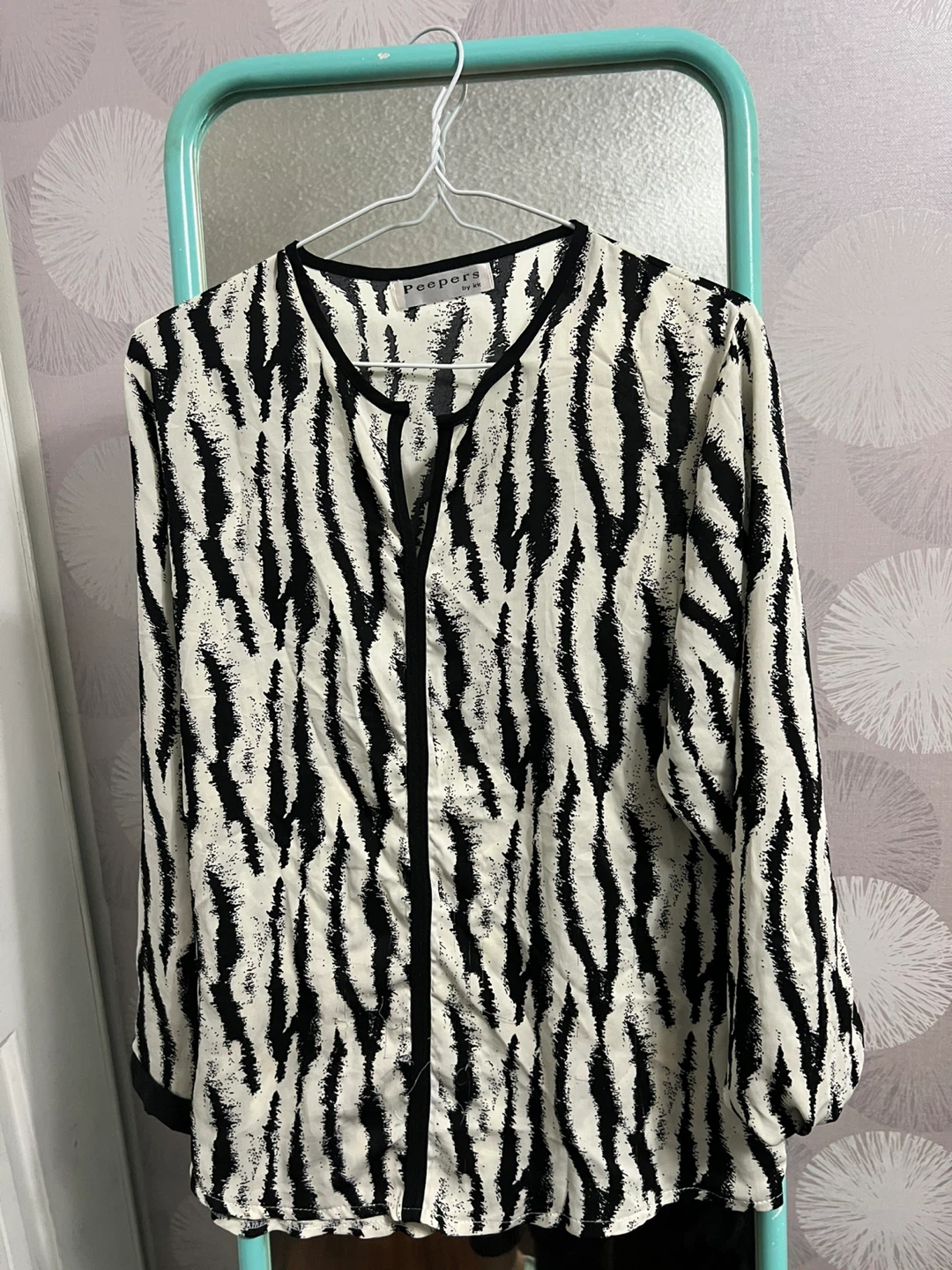 Peepers by KK Women's Animal Print Blouse