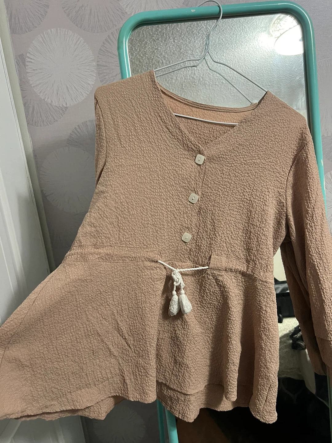 Textured Peplum Blouse - photo 3