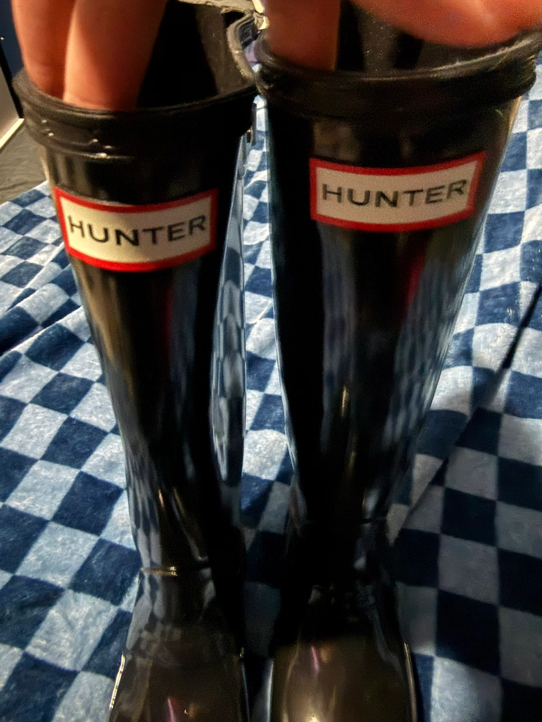 Hunter Women's Original Tall Gloss Rain Boots - Black - photo 3