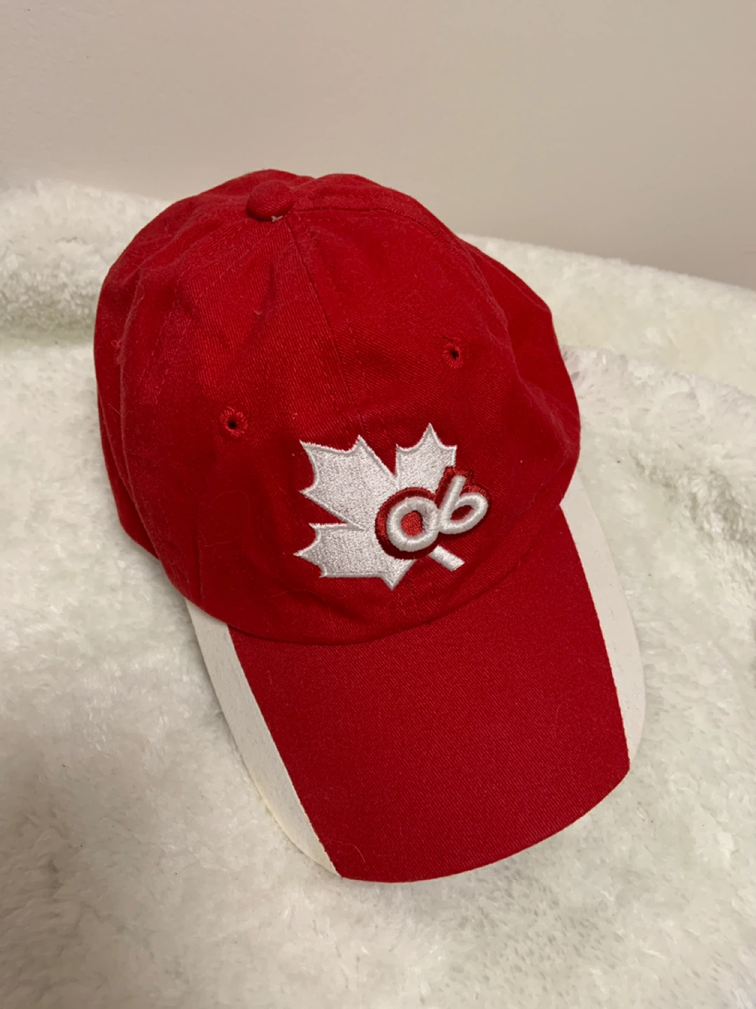 Red Canadian Olympic HBC Baseball Cap