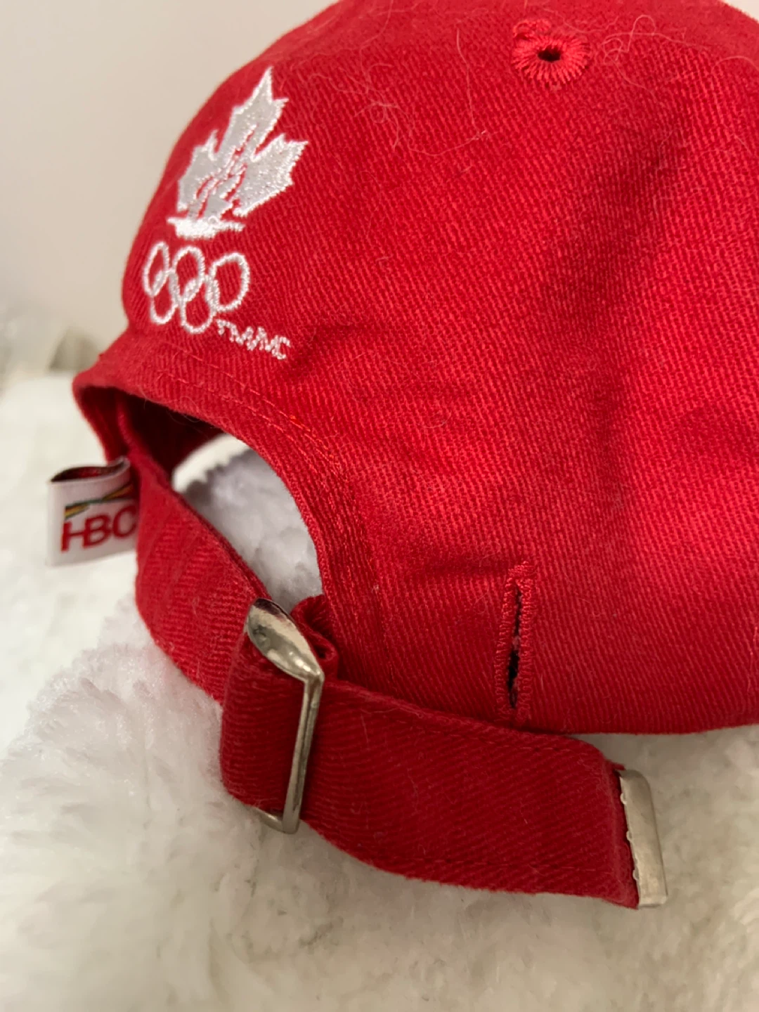 Red Canadian Olympic HBC Baseball Cap - photo 3