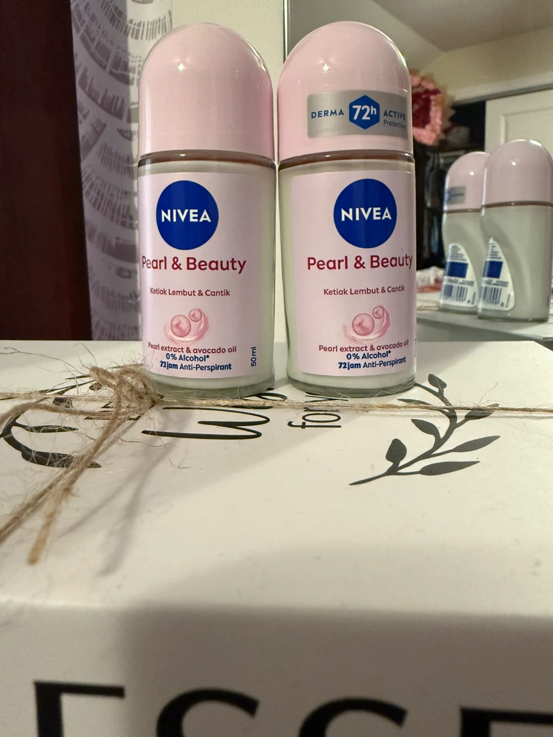 Nivea Pearl & Beauty Roll-On Deodorant (2 Pack) - 50ml Each - photo 2