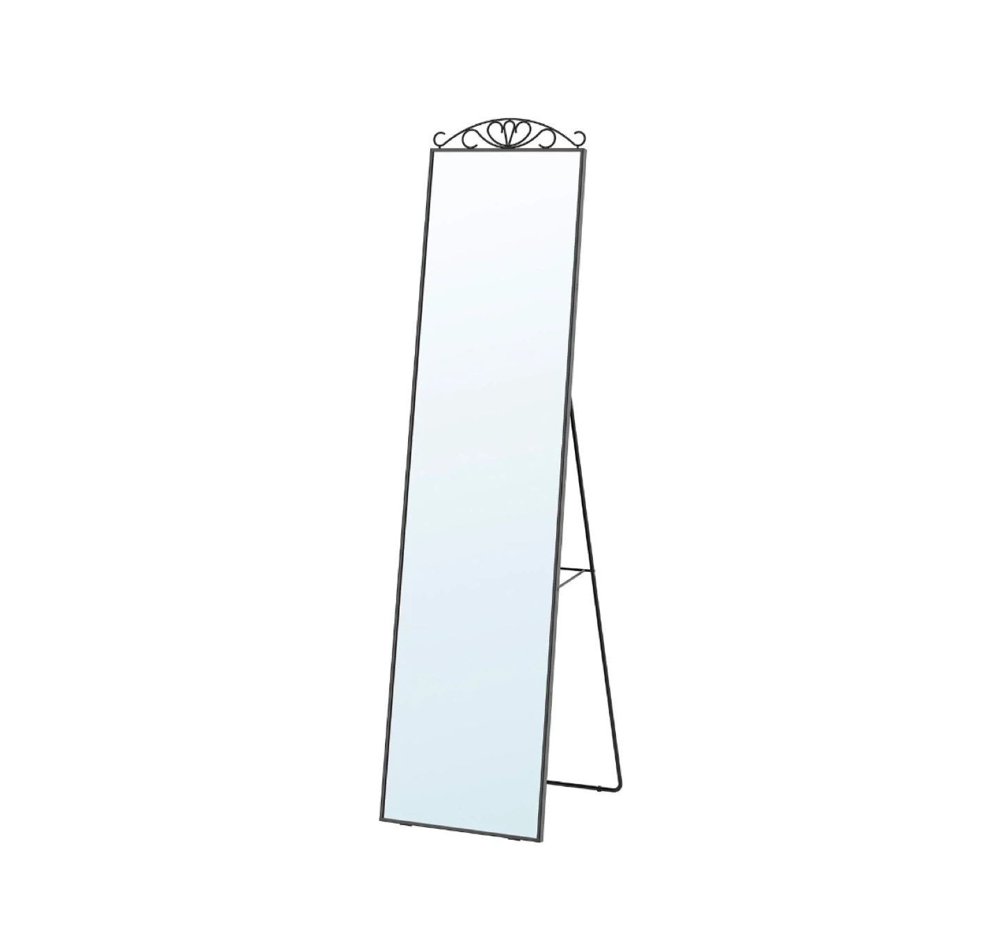 Full Length Standing Mirror with Ornate Top - photo 2