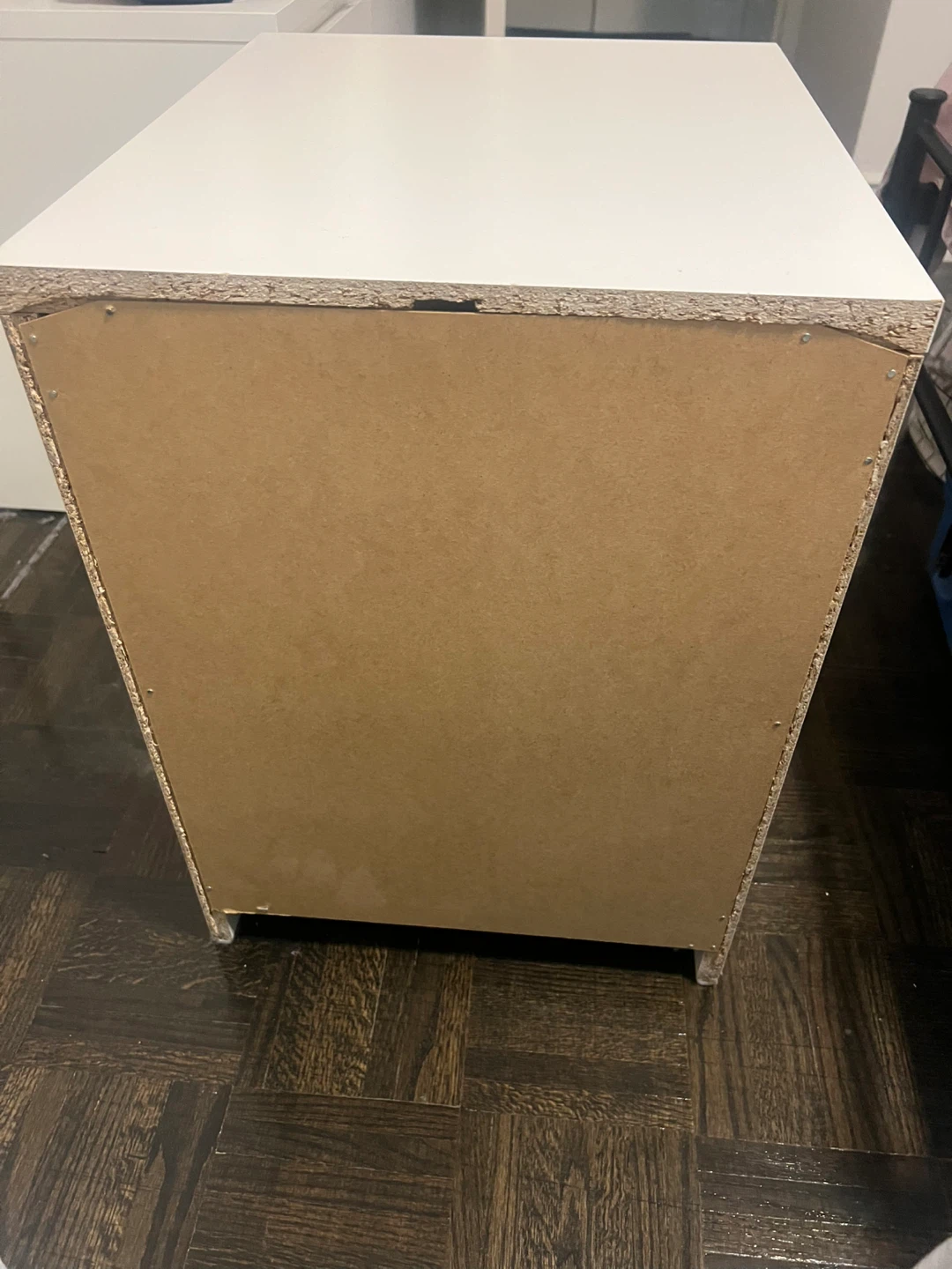 White 2-Drawer Nightstand - photo 4
