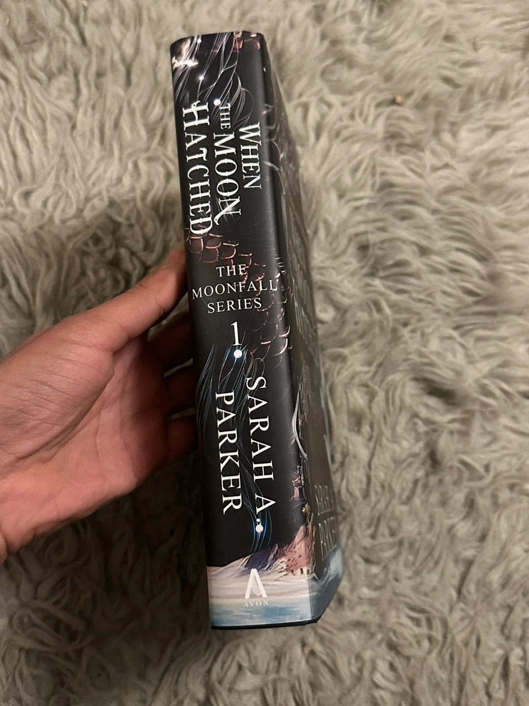 When the moon hatched by Sarah A. Parker - Signed hardcover copy - photo 3