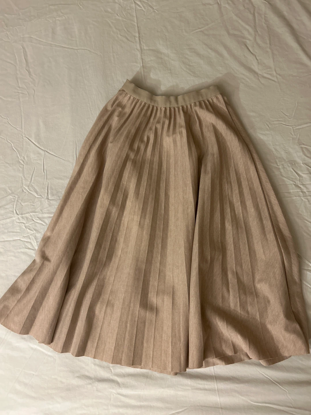 Pleated Midi light Pink Skirt S-M