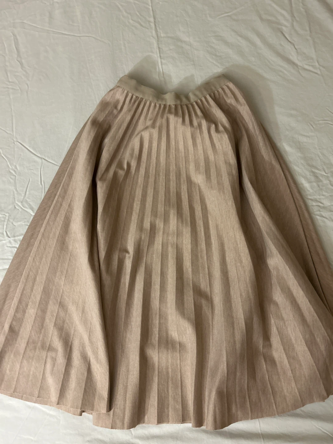Pleated Midi light Pink Skirt S-M - photo 3