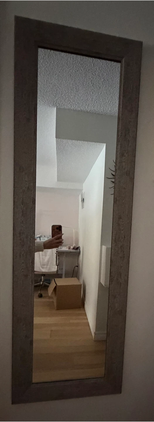 Rustic Wood Frame Full Length Mirror