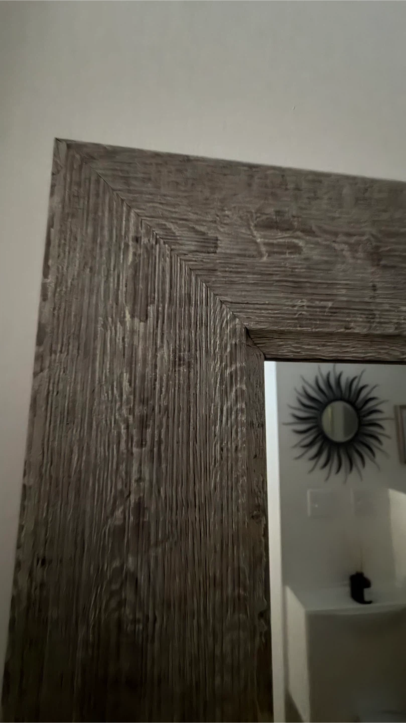 Rustic Wood Frame Full Length Mirror - photo 2