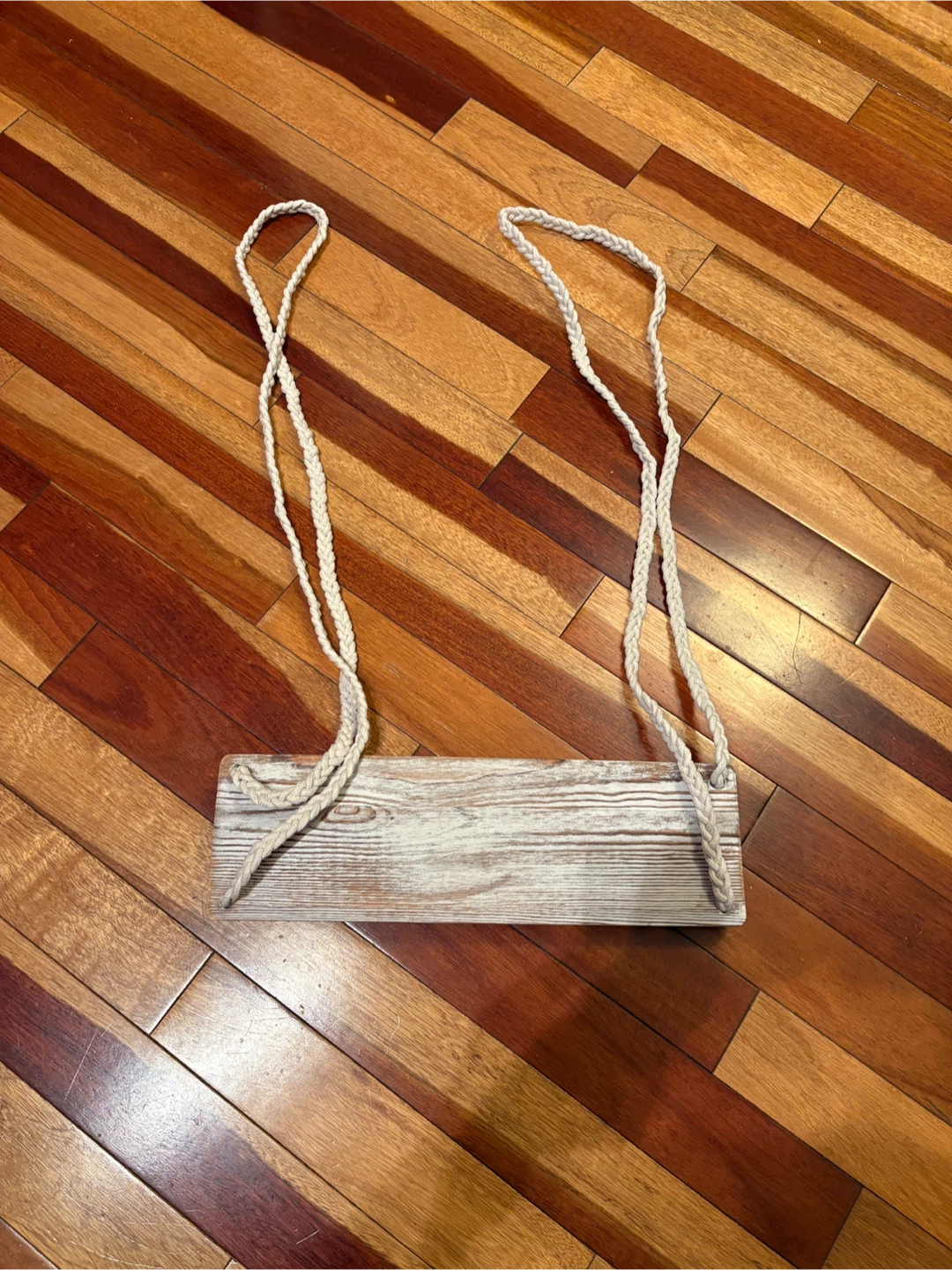Wooden Swing Seat with Rope