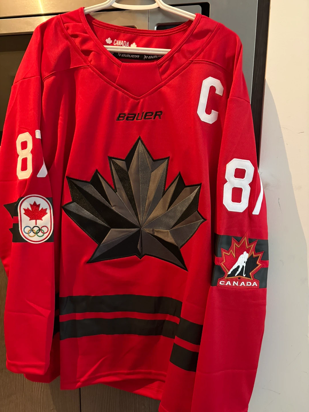 Bauer Crosby 2026 Olympics Jerseys-New- White+Red IN STOCK