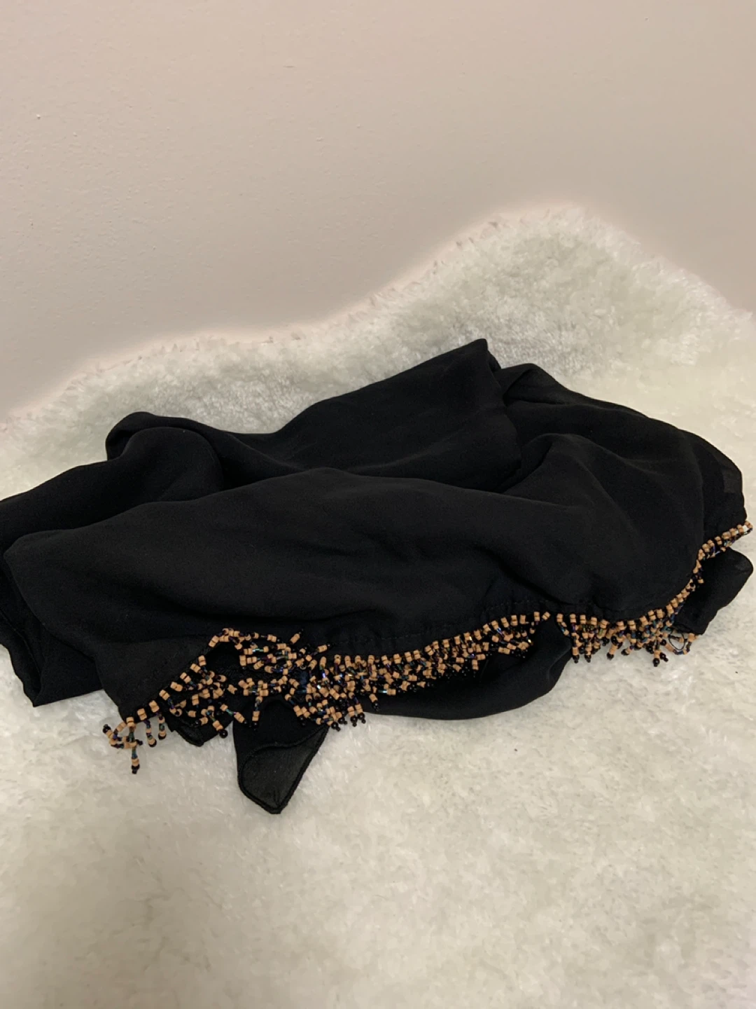 Addition-Elle Black Beaded Scarf - photo 2