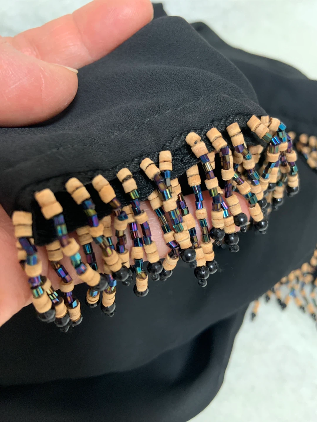 Addition-Elle Black Beaded Scarf - photo 3