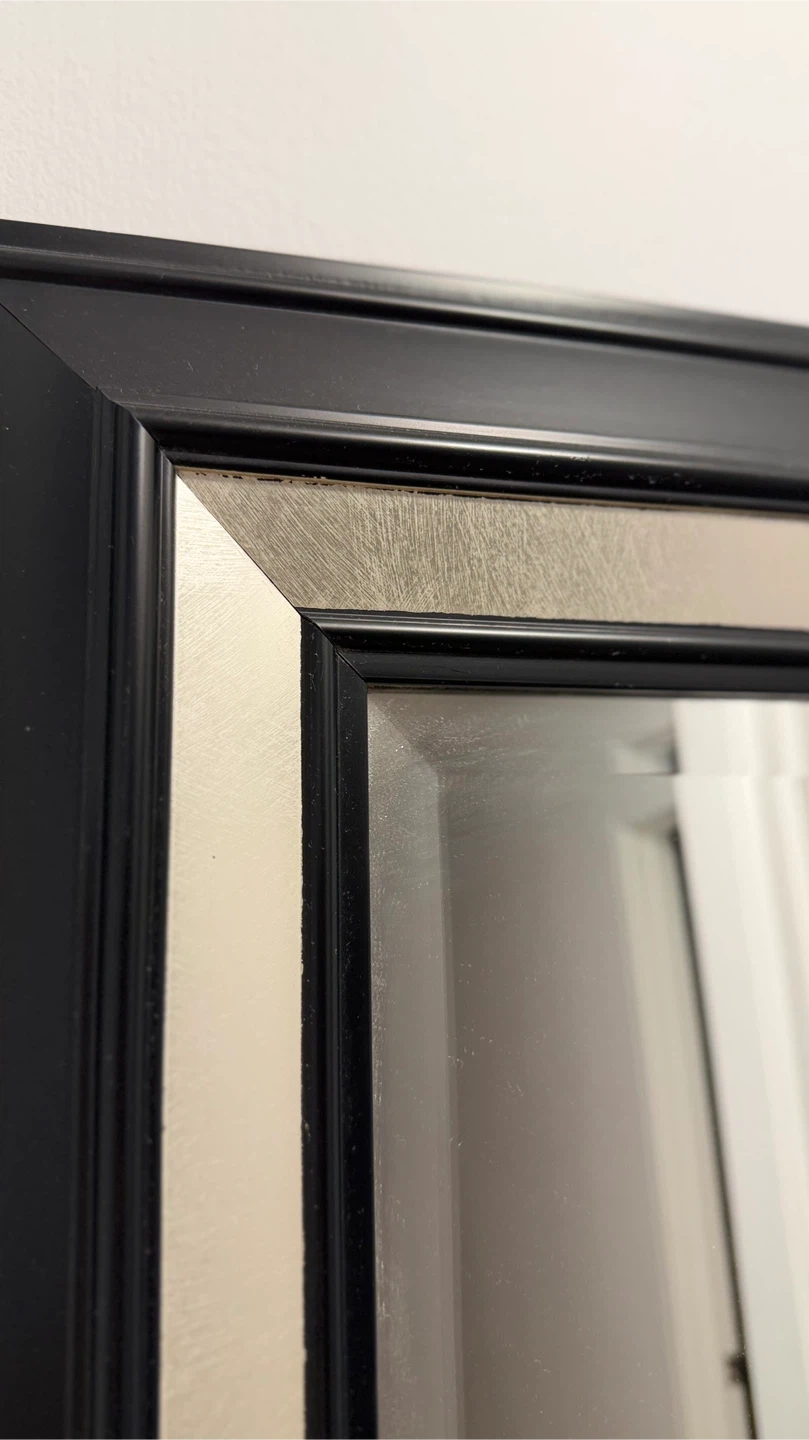 Large Black  Mirror - photo 2