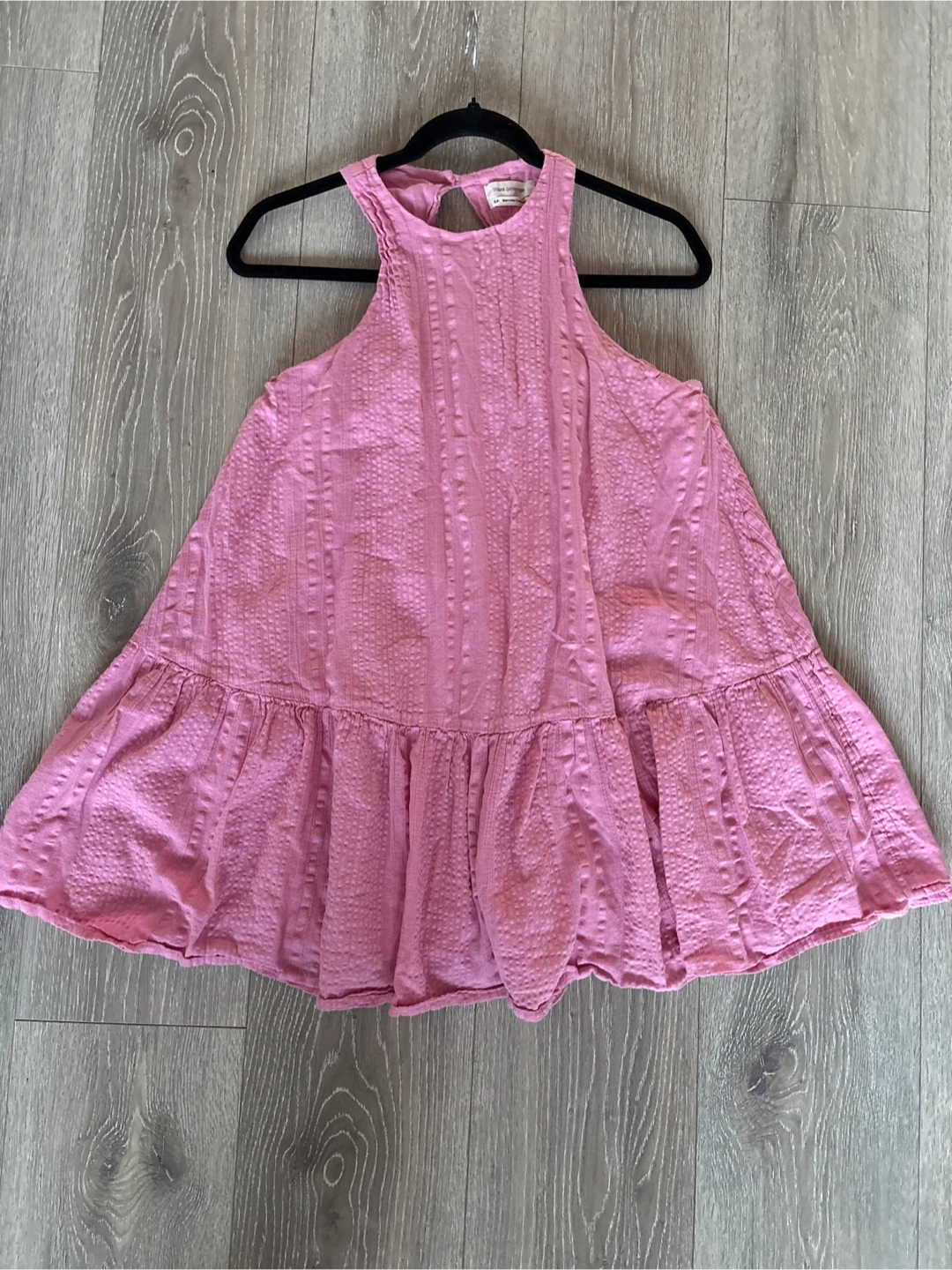 URBAN OUTFITTERS Pink Textured Tiered Mini Dress - photo 2