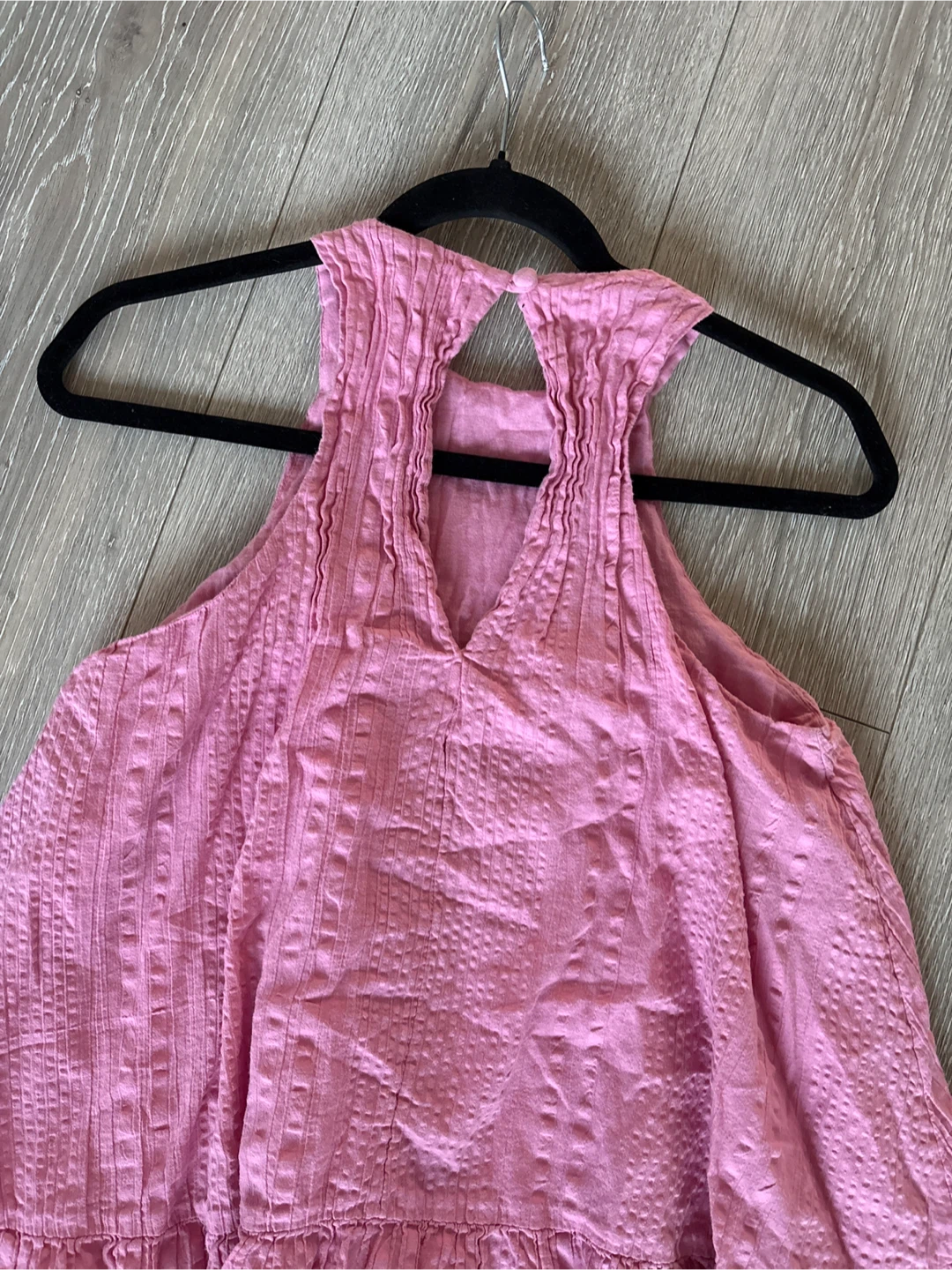URBAN OUTFITTERS Pink Textured Tiered Mini Dress - photo 5