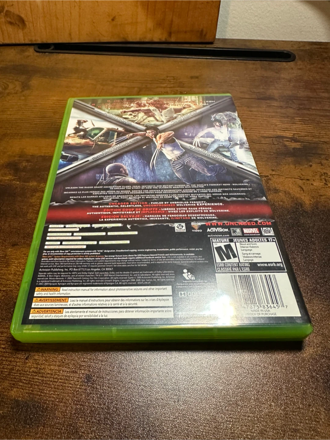 X-Men Origins: Wolverine Uncaged Edition Xbox 360 - photo 2