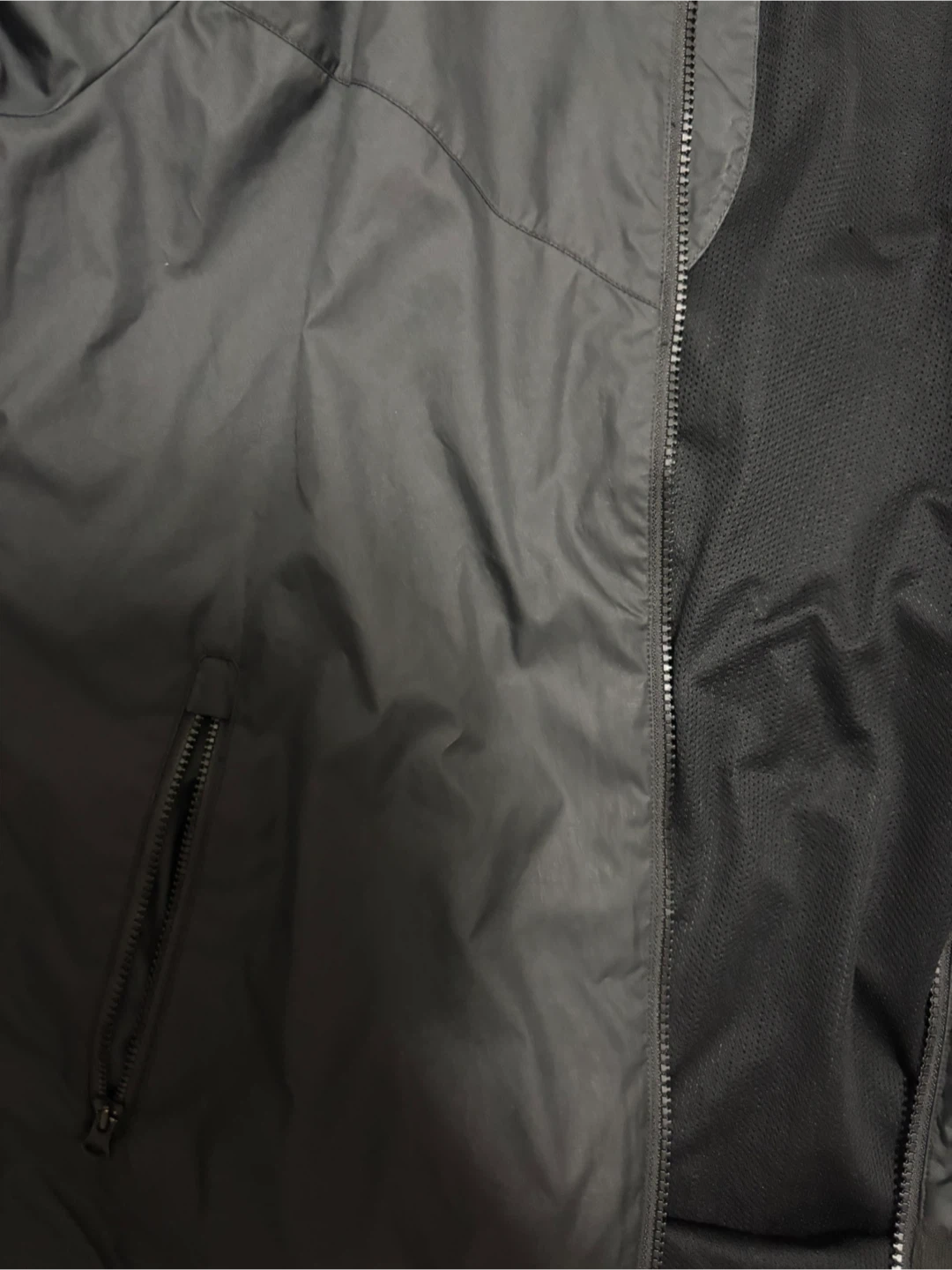 Nike Black Hooded Windbreaker Jacket Size M - photo 5