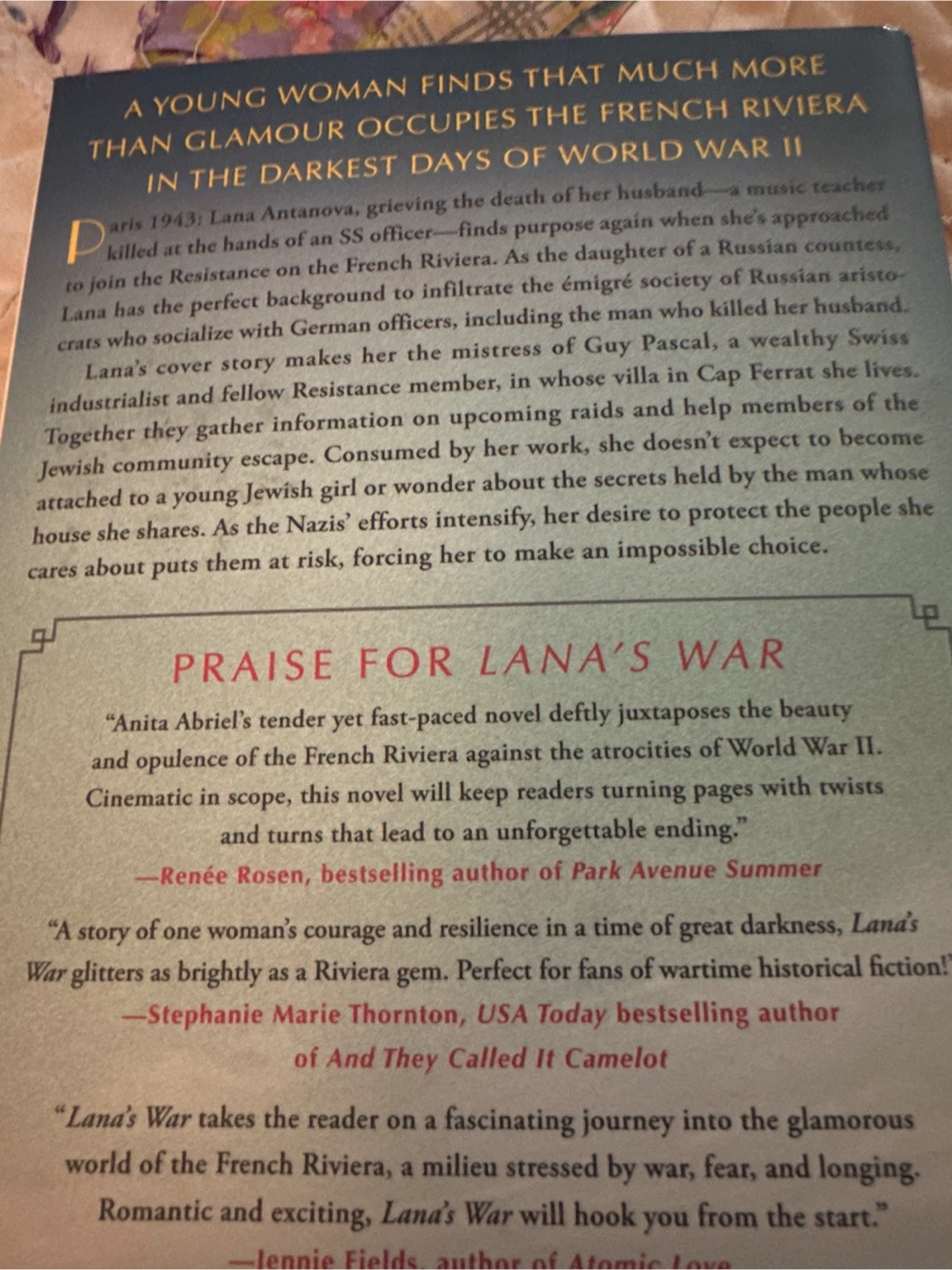 Lana's War: A Novel by Anita Abriel - photo 2
