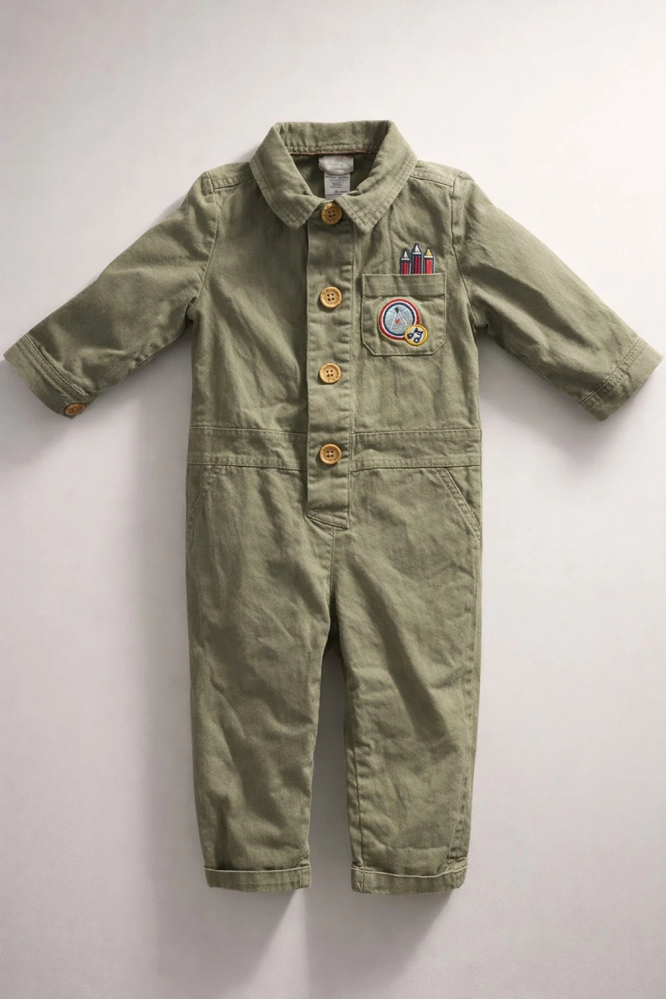 Indigo Baby Boilersuit - 12-18 months