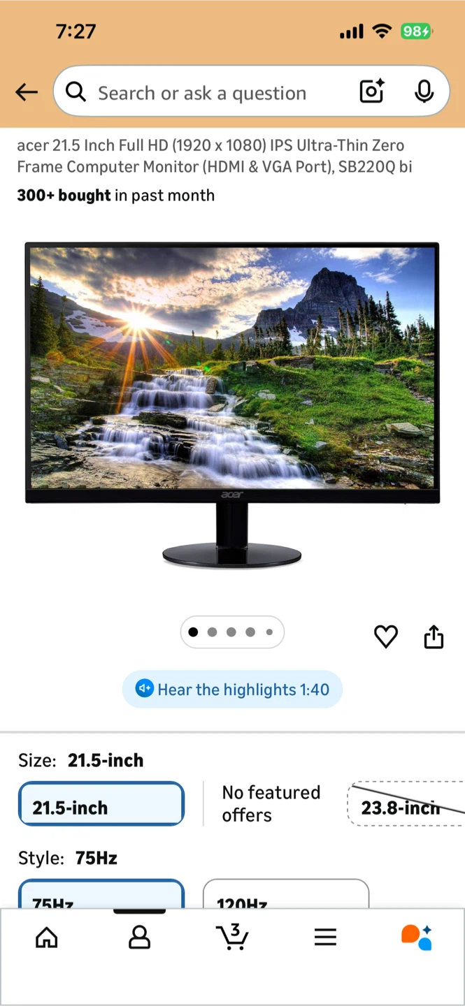Acer Monitor - photo 2