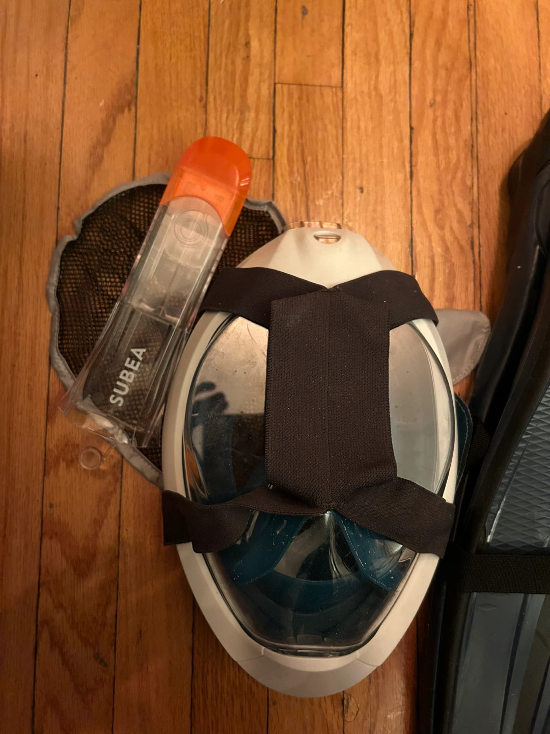 Two Full Face Snorkel Mask and Two Fins Set - photo 2