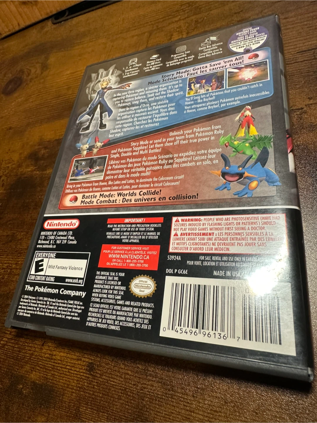 Nintendo GameCube Pokémon Colosseum Game - photo 2
