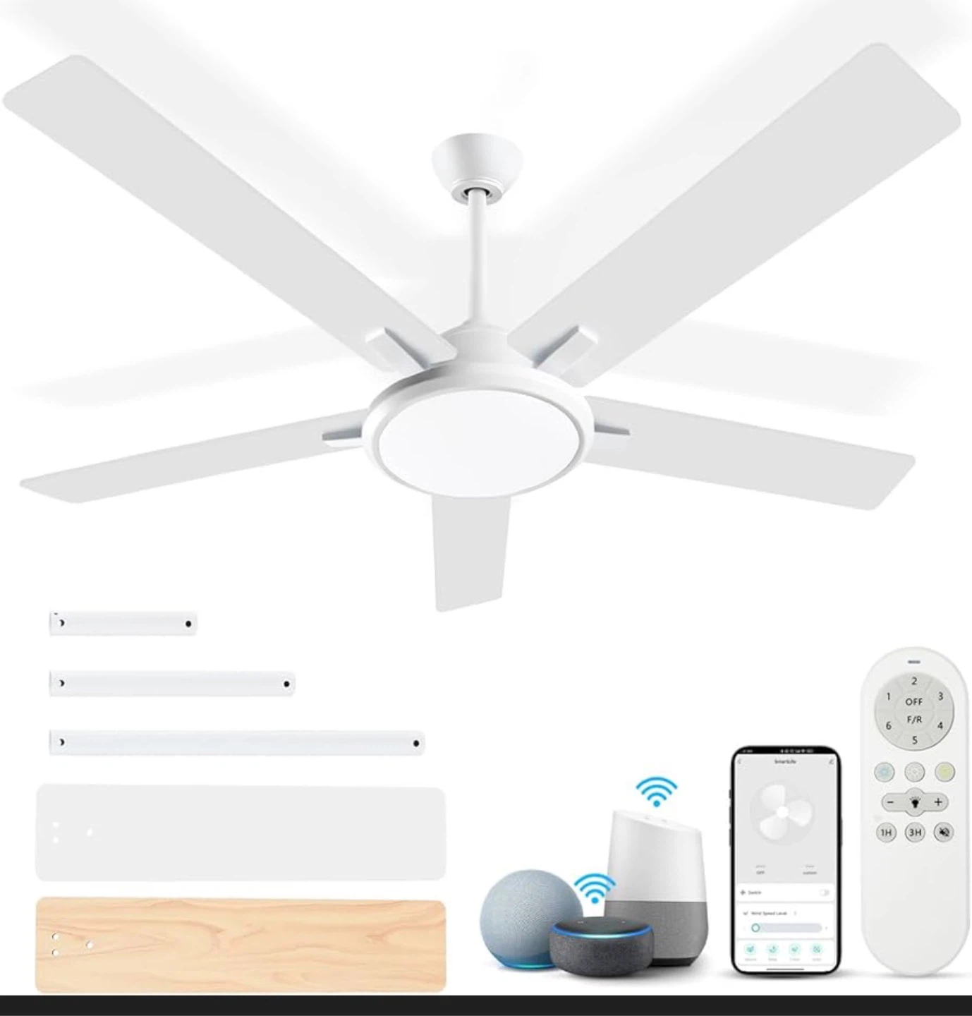 OUTON 52 Inch Ceiling Fan