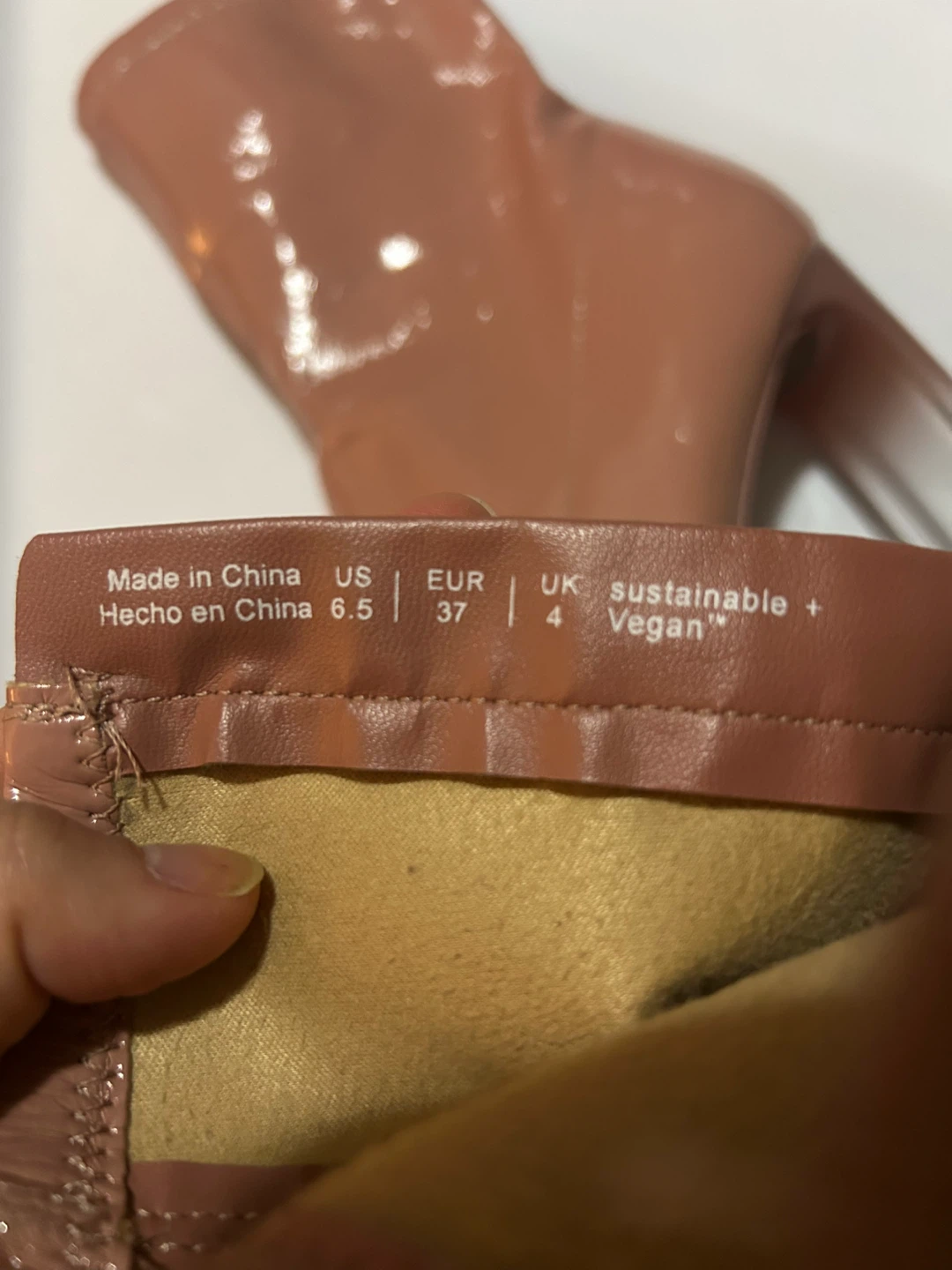 Pink Faux Leather Ankle Boots Call It Spring - Size US 6.5 - photo 2