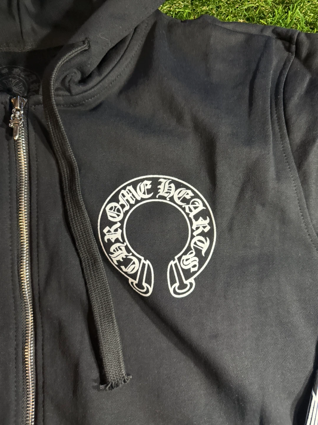 Chrome Hearts Black Zip-Up Hoodie-NEVER WORN - photo 2