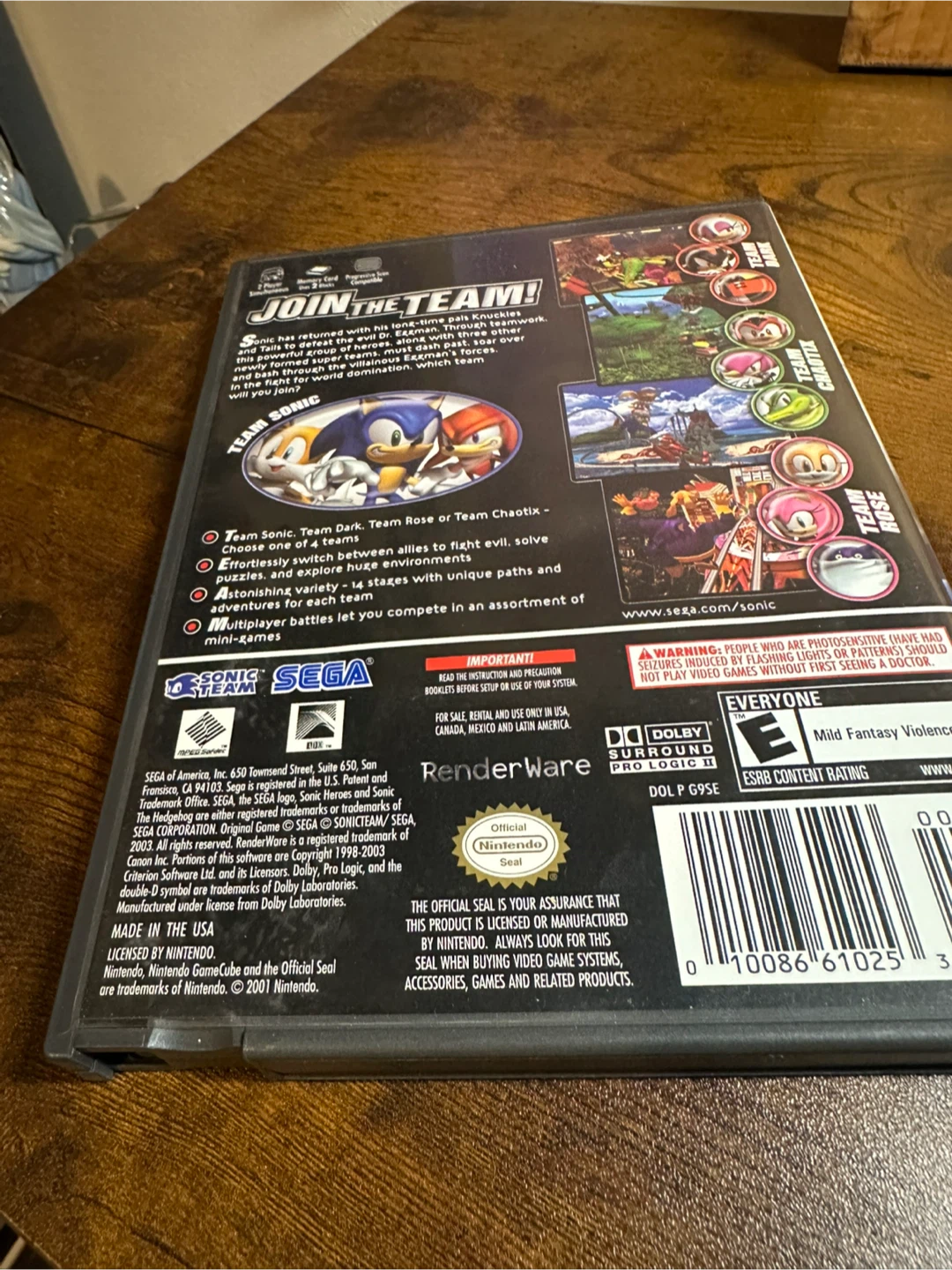 Sonic Heroes GameCube - photo 2