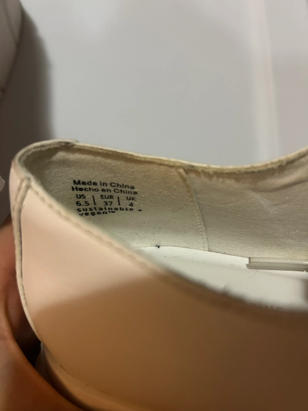 White Vegan Platform Shoes Call It Spring -  Size US 6.5 - photo 3