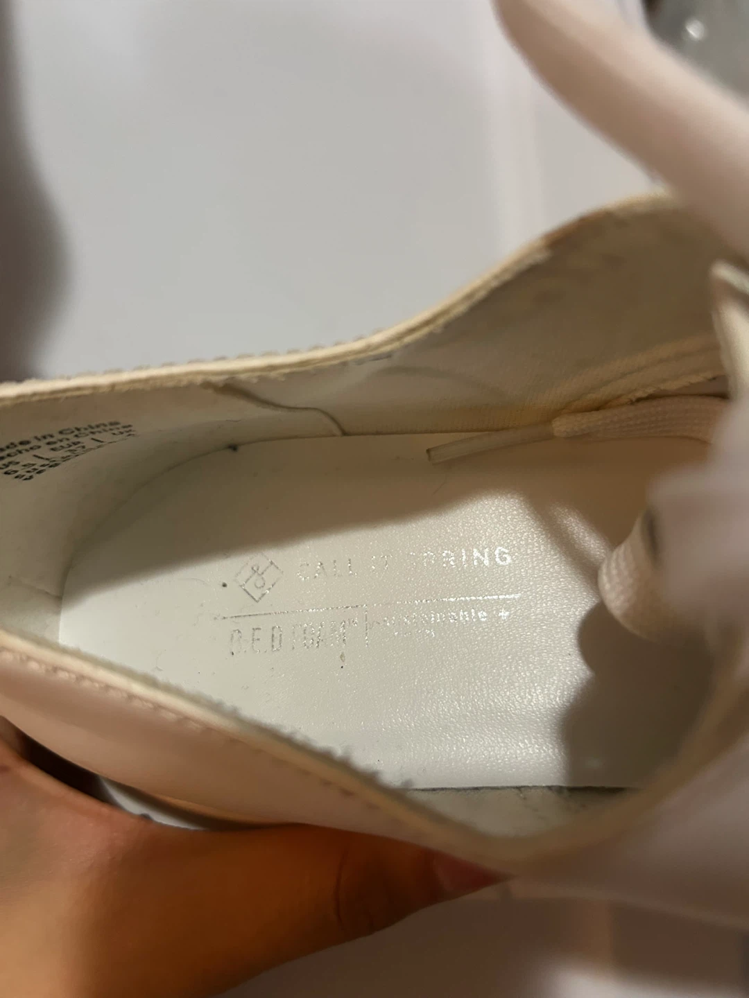 White Vegan Platform Shoes Call It Spring -  Size US 6.5 - photo 2