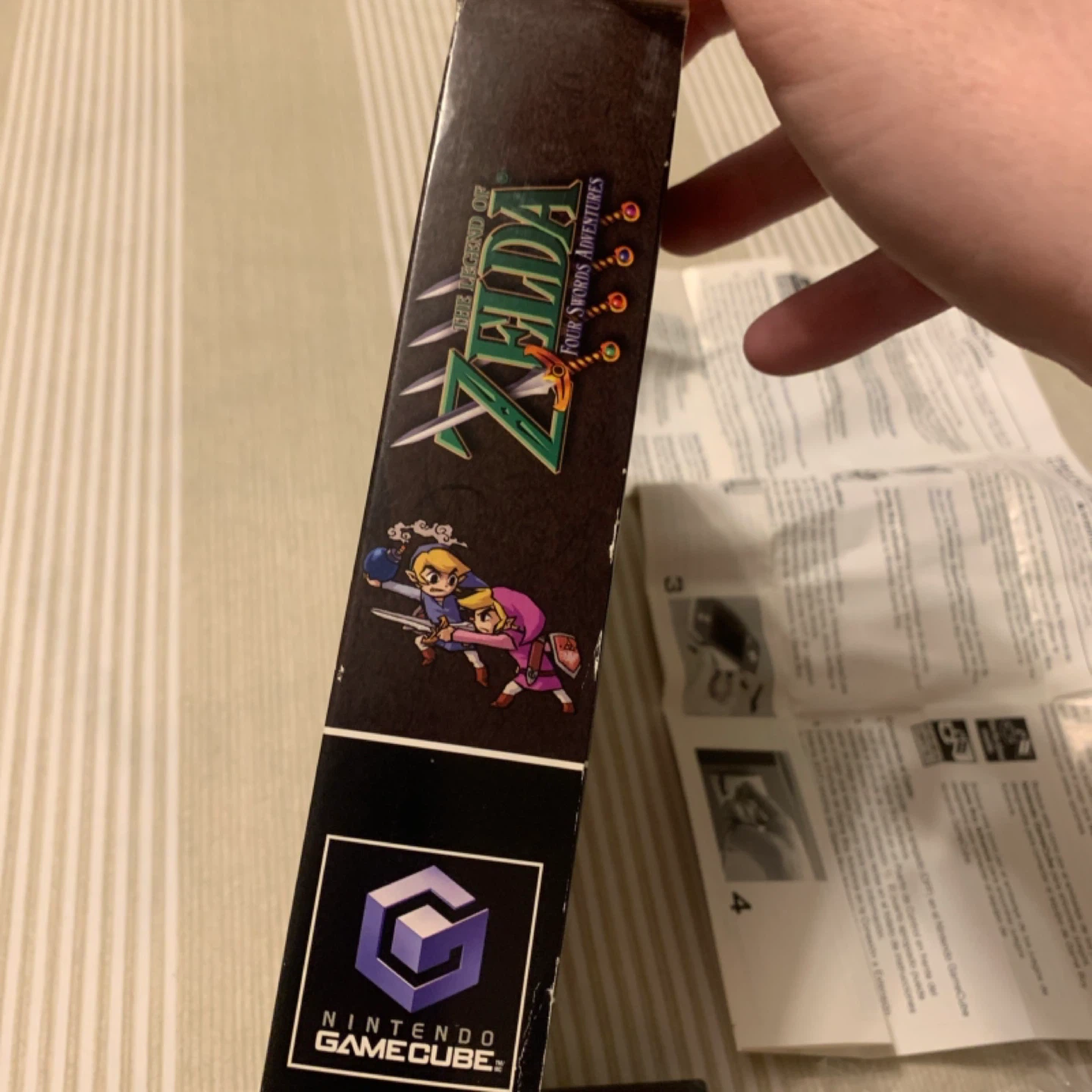 Nintendo GameCube, legend of Zelda four swords big box - photo 5