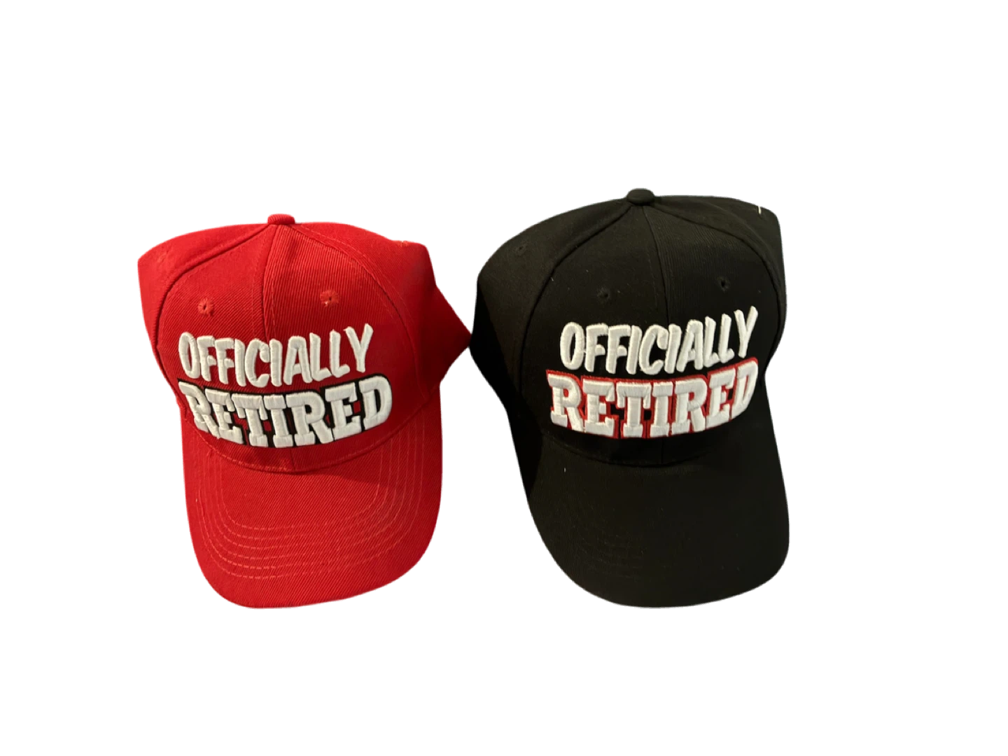 $10ea Officially Retired Baseball Caps (Set of 2)