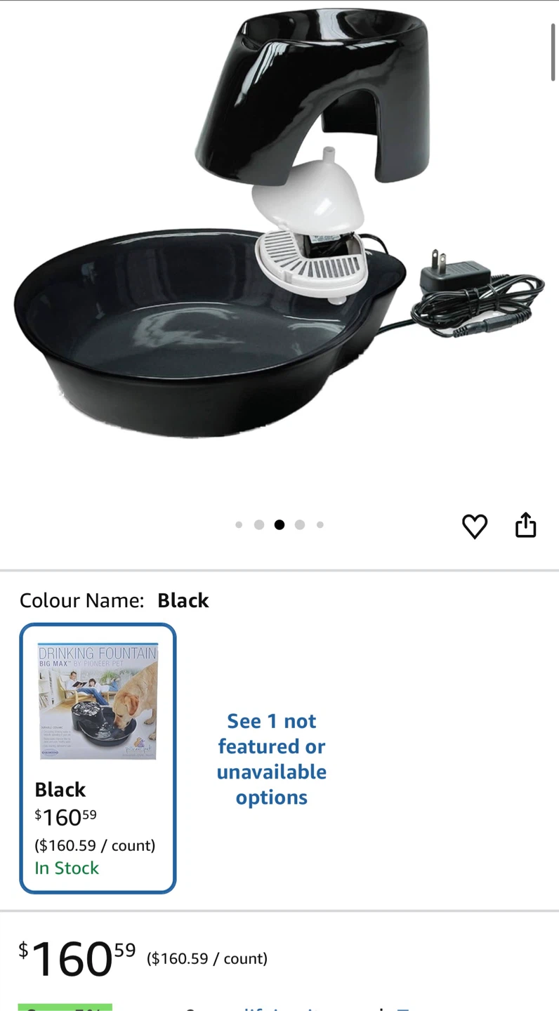 Pioneer Pet Big Max Drinking Fountain - Black - photo 2