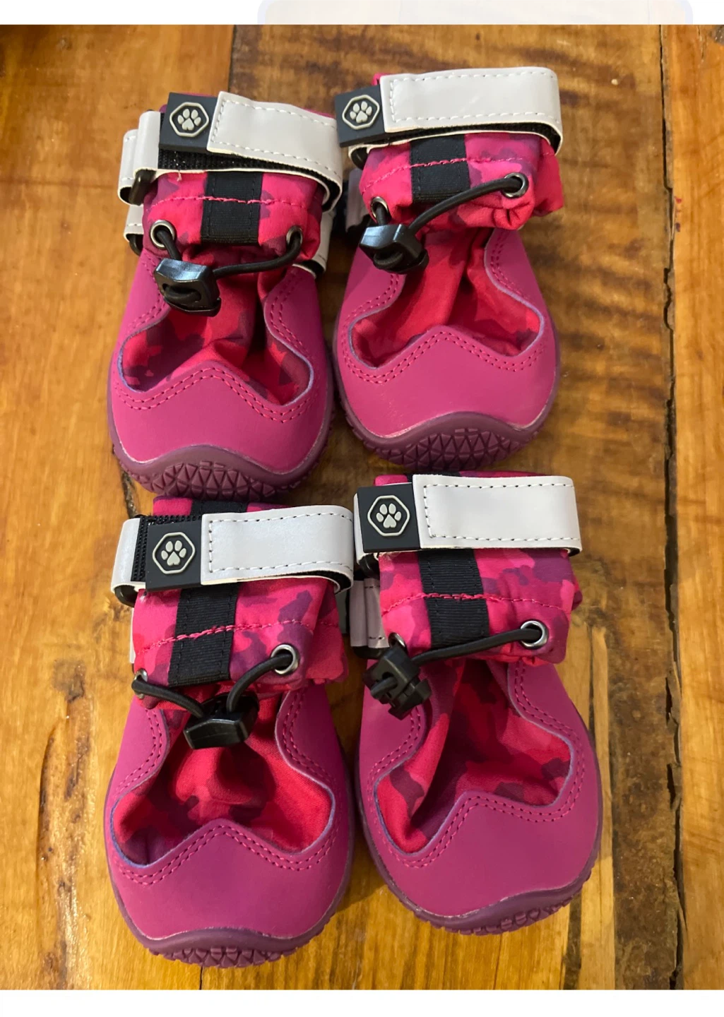 Spark Paws Dog Boots - Pink Camo-size 5