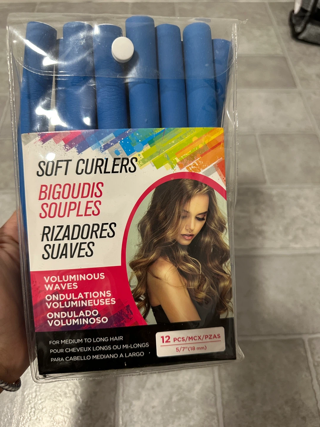 Soft Curlers for Medium to Long Hair - 12 pcs